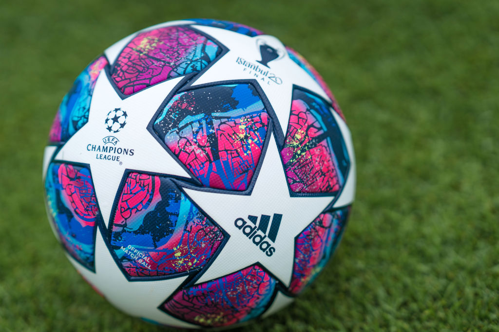 The official Champions League match ball